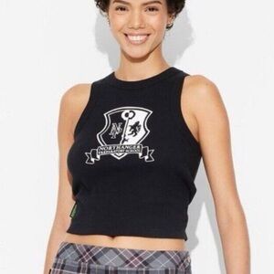 Women's Exclusive Beetlejuice Astrid‎ Uniform Graphic Tank Top - Black​​